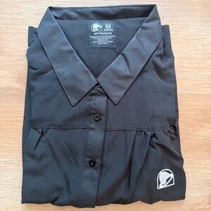 GENUINE Taco Bell Female Manager Uniform Work Shirt 3/4 Sleeve Size 5XL NEW